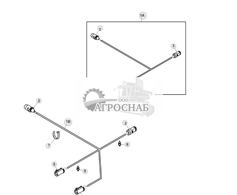 Жгут проводов, фонари освещения сцепки для Европейского Союза - ST519284 51.jpg